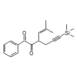 5-Methyl-1-phenyl-3-[3-(trimethylsilyl)-2-propyn-1-yl]-4-hexene-1,2-dione