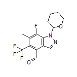 7-Fluoro-6-methyl-1-(tetrahydro-2H-pyran-2-yl)-5-(trifluoromethyl)-1H-indazole-4-carbaldehyde