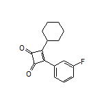 3-Cyclohexyl-4-(3-fluorophenyl)-3-cyclobutene-1,2-dione