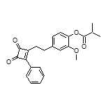 4-[2-(3,4-Dioxo-2-phenyl-1-cyclobuten-1-yl)ethyl]-2-methoxyphenyl Isobutyrate