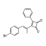 (E)-3-[1-(4-Bromophenyl)-1-propen-2-yl]-4-phenyl-3-cyclobutene-1,2-dione