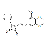 (E)-3-Phenyl-4-[1-(3,4,5-trimethoxyphenyl)-1-propen-2-yl]-3-cyclobutene-1,2-dione