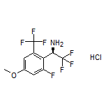 (R)-2,2,2-Trifluoro-1-[2-fluoro-4-methoxy-6-(trifluoromethyl)phenyl]ethanamine Hydrochloride