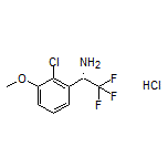 (S)-1-(2-Chloro-3-methoxyphenyl)-2,2,2-trifluoroethanamine Hydrochloride