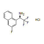 (R)-2,2,2-Trifluoro-1-(3-fluoro-1-naphthyl)ethanamine Hydrochloride