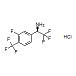 (R)-2,2,2-Trifluoro-1-[3-fluoro-4-(trifluoromethyl)phenyl]ethanamine Hydrochloride