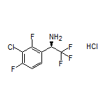 (R)-1-(3-Chloro-2,4-difluorophenyl)-2,2,2-trifluoroethanamine Hydrochloride