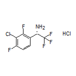 (S)-1-(3-Chloro-2,4-difluorophenyl)-2,2,2-trifluoroethanamine Hydrochloride