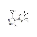 3-Cyclopropyl-5-methyl-1H-pyrazole-4-boronic Acid Pinacol Ester