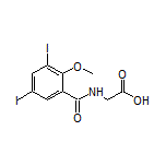 2-(3,5-Diiodo-2-methoxybenzamido)acetic Acid