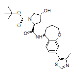 (2S,4R)-1-Boc-4-hydroxy-N-[(S)-8-(4-methyl-5-thiazolyl)-2,3,4,5-tetrahydrobenzo[b]oxepin-5-yl]pyrrolidine-2-carboxamide