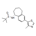 (S)-2-Methyl-N-[(R)-2-(4-methyl-5-thiazolyl)-6,7,8,9-tetrahydro-5H-benzo[7]annulen-5-yl]propane-2-sulfinamide