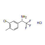 1-(3-Chloro-4-methylphenyl)-2,2,2-trifluoroethanamine Hydrochloride