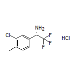 (S)-1-(3-Chloro-4-methylphenyl)-2,2,2-trifluoroethanamine Hydrochloride