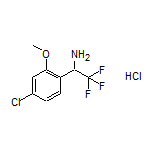 1-(4-Chloro-2-methoxyphenyl)-2,2,2-trifluoroethanamine Hydrochloride