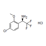 (R)-1-(4-Chloro-2-methoxyphenyl)-2,2,2-trifluoroethanamine Hydrochloride