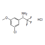 1-(3-Chloro-5-methoxyphenyl)-2,2,2-trifluoroethanamine Hydrochloride