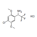 1-(4-Chloro-2,5-dimethoxyphenyl)-2,2,2-trifluoroethanamine Hydrochloride