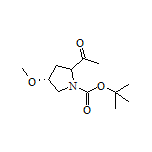 1-[(4R)-1-Boc-4-methoxy-2-pyrrolidinyl]ethanone