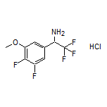 1-(3,4-Difluoro-5-methoxyphenyl)-2,2,2-trifluoroethanamine Hydrochloride