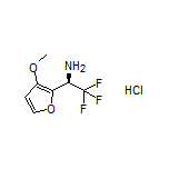 (R)-2,2,2-Trifluoro-1-(3-methoxy-2-furyl)ethanamine Hydrochloride