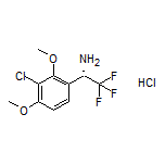 (S)-1-(3-Chloro-2,4-dimethoxyphenyl)-2,2,2-trifluoroethanamine Hydrochloride