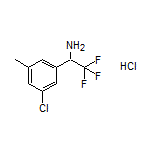 1-(3-Chloro-5-methylphenyl)-2,2,2-trifluoroethanamine Hydrochloride