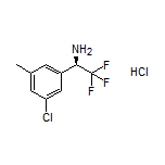 (R)-1-(3-Chloro-5-methylphenyl)-2,2,2-trifluoroethanamine Hydrochloride