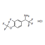 2,2,2-Trifluoro-1-[3-fluoro-4-(trifluoromethoxy)phenyl]ethanamine Hydrochloride