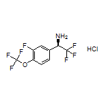 (R)-2,2,2-Trifluoro-1-[3-fluoro-4-(trifluoromethoxy)phenyl]ethanamine Hydrochloride