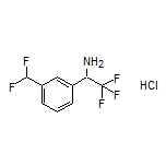 1-[3-(Difluoromethyl)phenyl]-2,2,2-trifluoroethanamine Hydrochloride