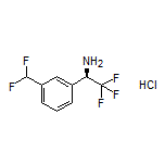 (R)-1-[3-(Difluoromethyl)phenyl]-2,2,2-trifluoroethanamine Hydrochloride