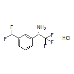 (S)-1-[3-(Difluoromethyl)phenyl]-2,2,2-trifluoroethanamine Hydrochloride