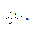 1-[2-(Difluoromethyl)phenyl]-2,2,2-trifluoroethanamine Hydrochloride