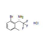 (S)-1-(2-Bromo-6-methylphenyl)-2,2,2-trifluoroethanamine Hydrochloride