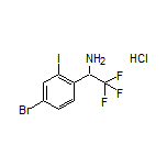 1-(4-Bromo-2-iodophenyl)-2,2,2-trifluoroethanamine Hydrochloride