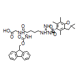 (S)-2-[2-(Fmoc-amino)-5-[3-[(2,2,4,6,7-pentamethyl-2,3-dihydrobenzofuran-5-yl)sulfonyl]guanidino]pentanamido]acetic Acid