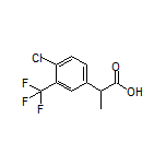 2-[4-Chloro-3-(trifluoromethyl)phenyl]propanoic Acid