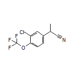 2-[3-Chloro-4-(trifluoromethoxy)phenyl]propanenitrile