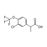 2-[3-Chloro-4-(trifluoromethoxy)phenyl]propanoic Acid