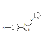 4-[2-[(1-Cyclopenten-1-yloxy)methyl]-4-thiazolyl]benzonitrile