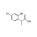 2-(2-Bromo-4-chlorophenyl)propanoic Acid