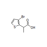 2-(3-Bromothiophen-2-yl)propanoic Acid