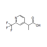 2-[2-(Trifluoromethyl)pyridin-4-yl]propanoic Acid