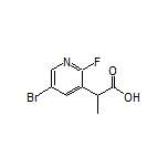 2-(5-Bromo-2-fluoropyridin-3-yl)propanoic Acid