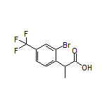 2-[2-Bromo-4-(trifluoromethyl)phenyl]propanoic Acid