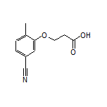 3-(5-Cyano-2-methylphenoxy)propanoic Acid