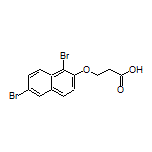 3-[(1,6-Dibromo-2-naphthyl)oxy]propanoic Acid