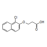 3-[(1-Chloro-2-naphthyl)oxy]propanoic Acid