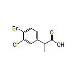 2-(4-Bromo-3-chlorophenyl)propanoic Acid